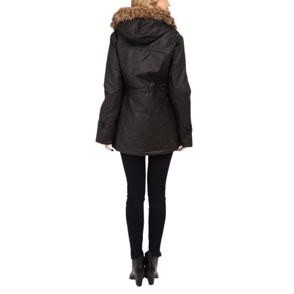 Sanctuary Manhattan Parka Coat with Faux Fur Size S NEW - Picture 5 of 16